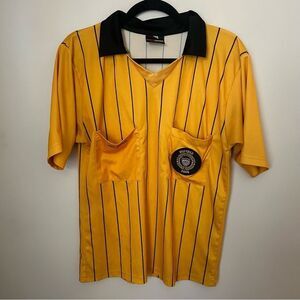 Final Decision Referee Shirt Soccer Yellow Black Halloween Costume